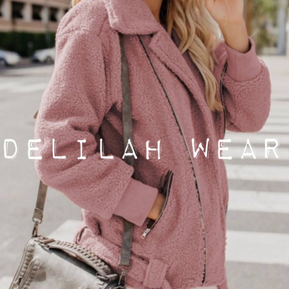 Delilah Wear Jackets & Blazers - 1 LEFT Women’s  teddy style JACKET SHERPA